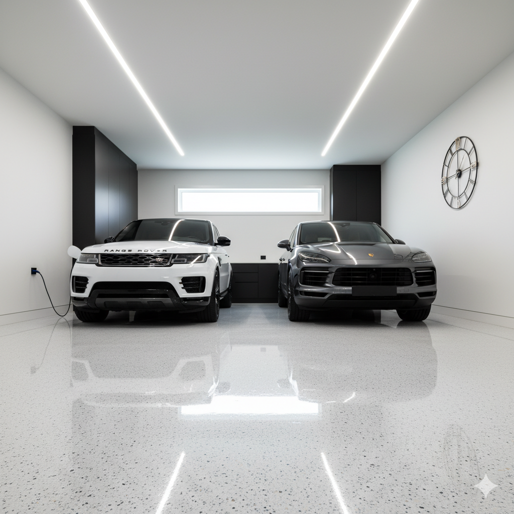 Epoxy & polyaspartic coating